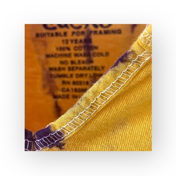 Y2K: new Lucky Brand 𒀭Batik Tie Dye T Shirt Dress 𒀭Jewel Tones 𒀭 12 XXS XS S - Picture 13 of 16